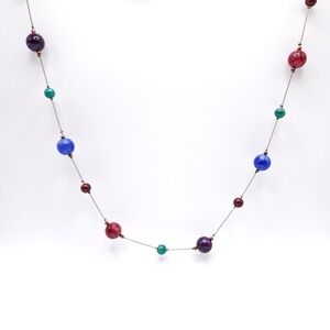 Vintage Multicolor Floating Bead‎ Necklace